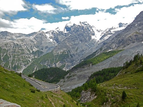 Salita dello Stelvio in bici da Trafoi